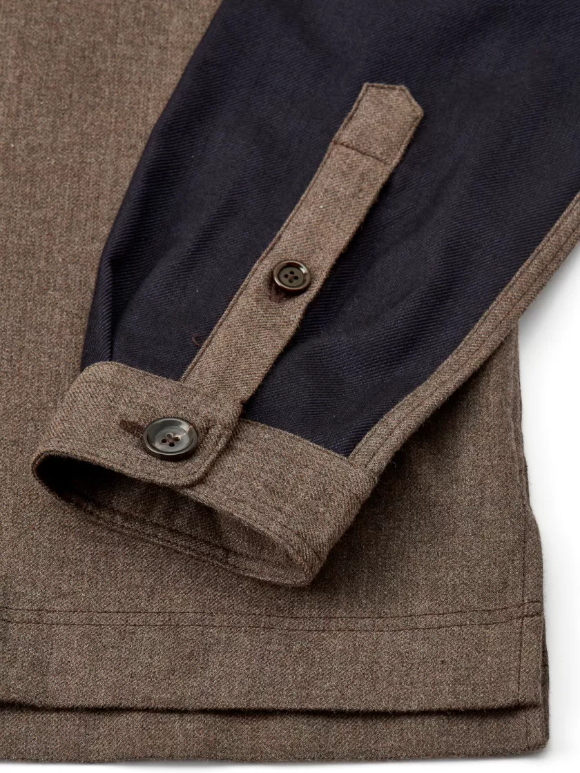 Oliver Spencer Avery Overshirt Elvin Chestnut Brown Fashion