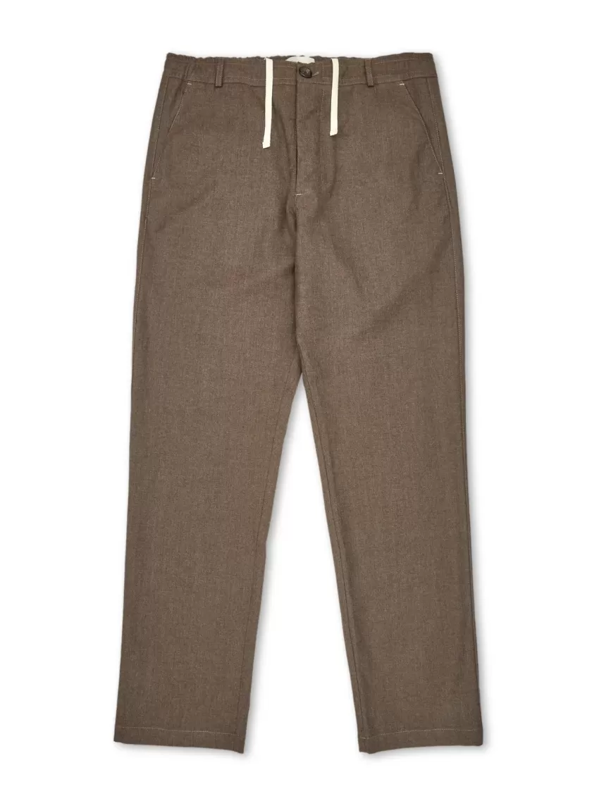 Oliver Spencer Drawstring Trousers Elvin Chestnut Brown Best Sale