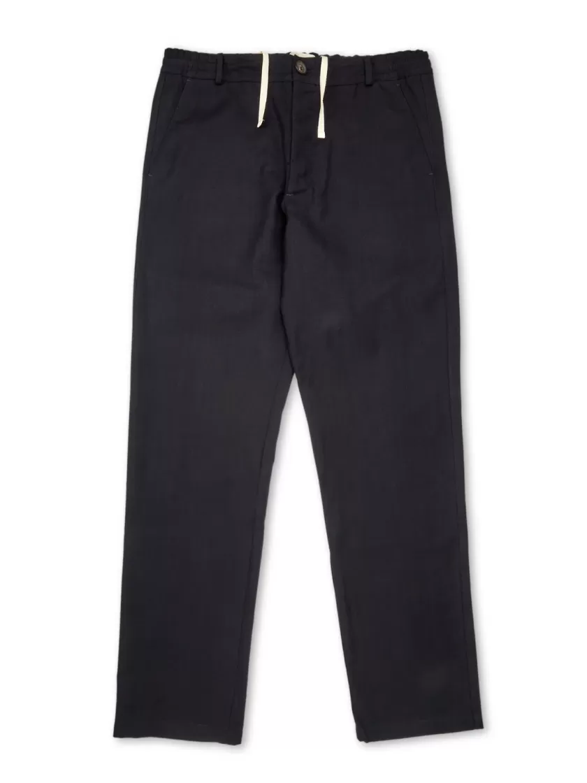 Oliver Spencer Drawstring Trousers Elvin Navy Cheap
