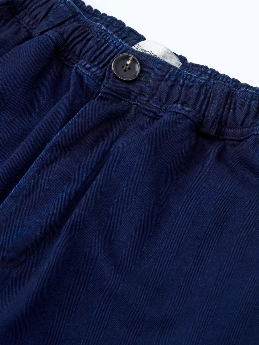 Oliver Spencer Drawstring Trousers Faye Indigo Blue Online