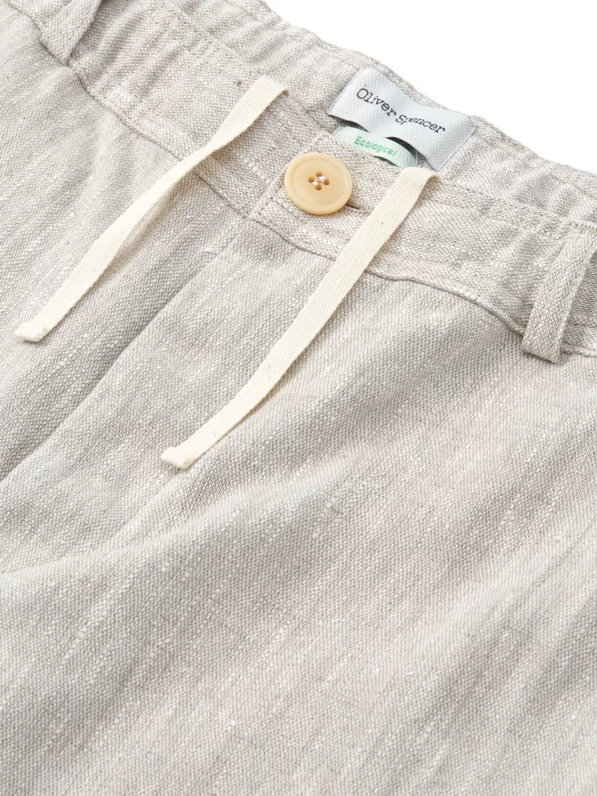Oliver Spencer Drawstring Trousers Harding Beige Outlet