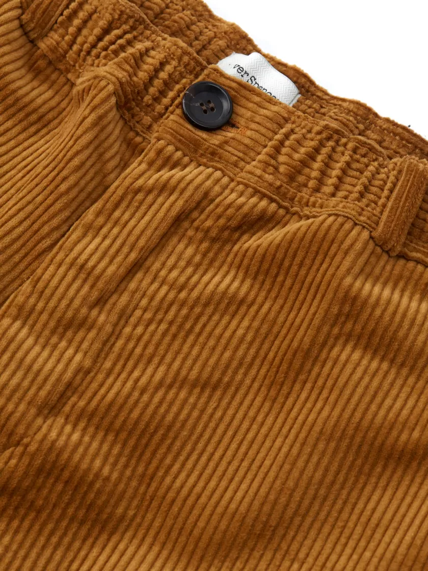 Oliver Spencer Drawstring Trousers Hudson Cord Tan Best