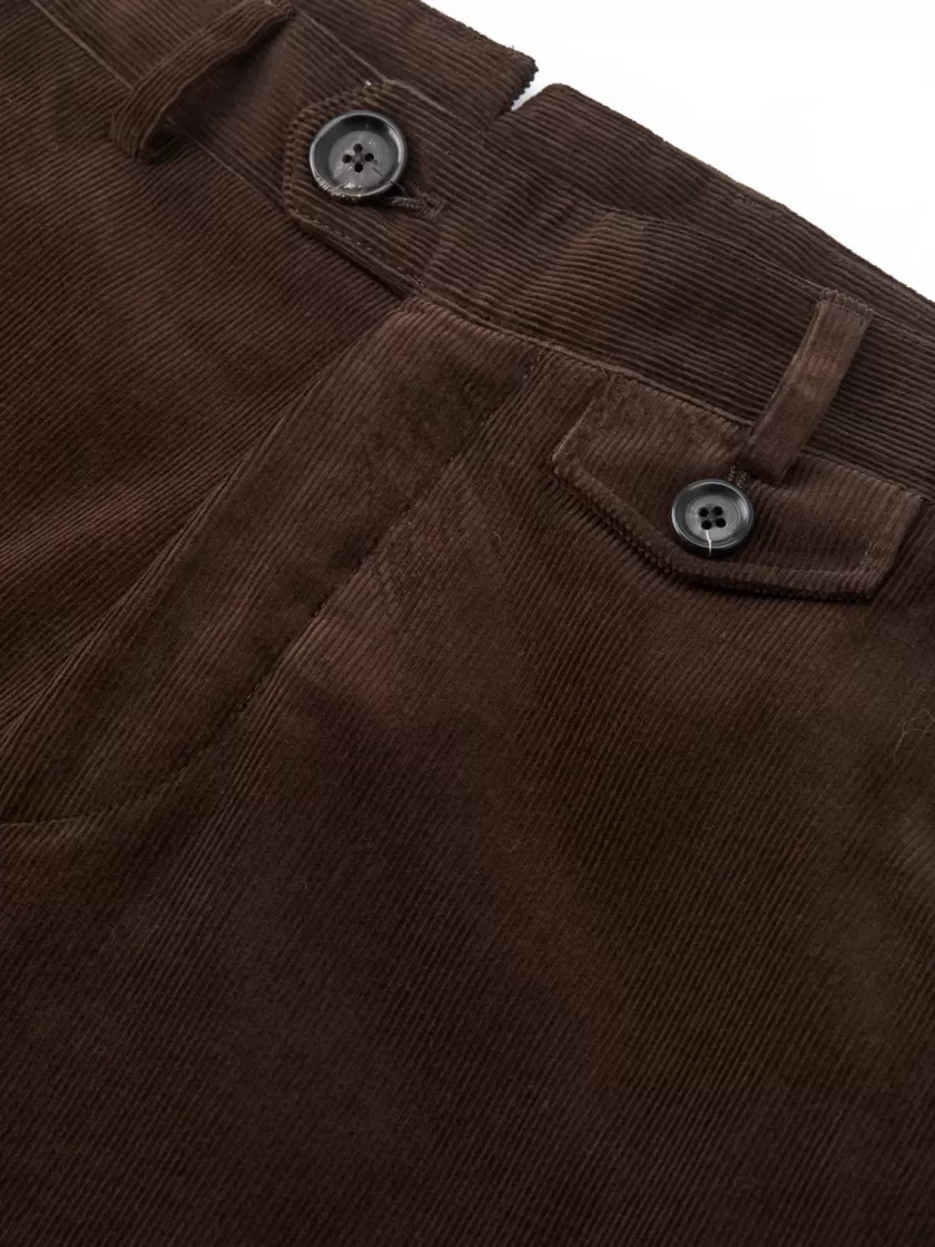 Oliver Spencer Fishtail Trousers Whitton Cord Brown Fashion