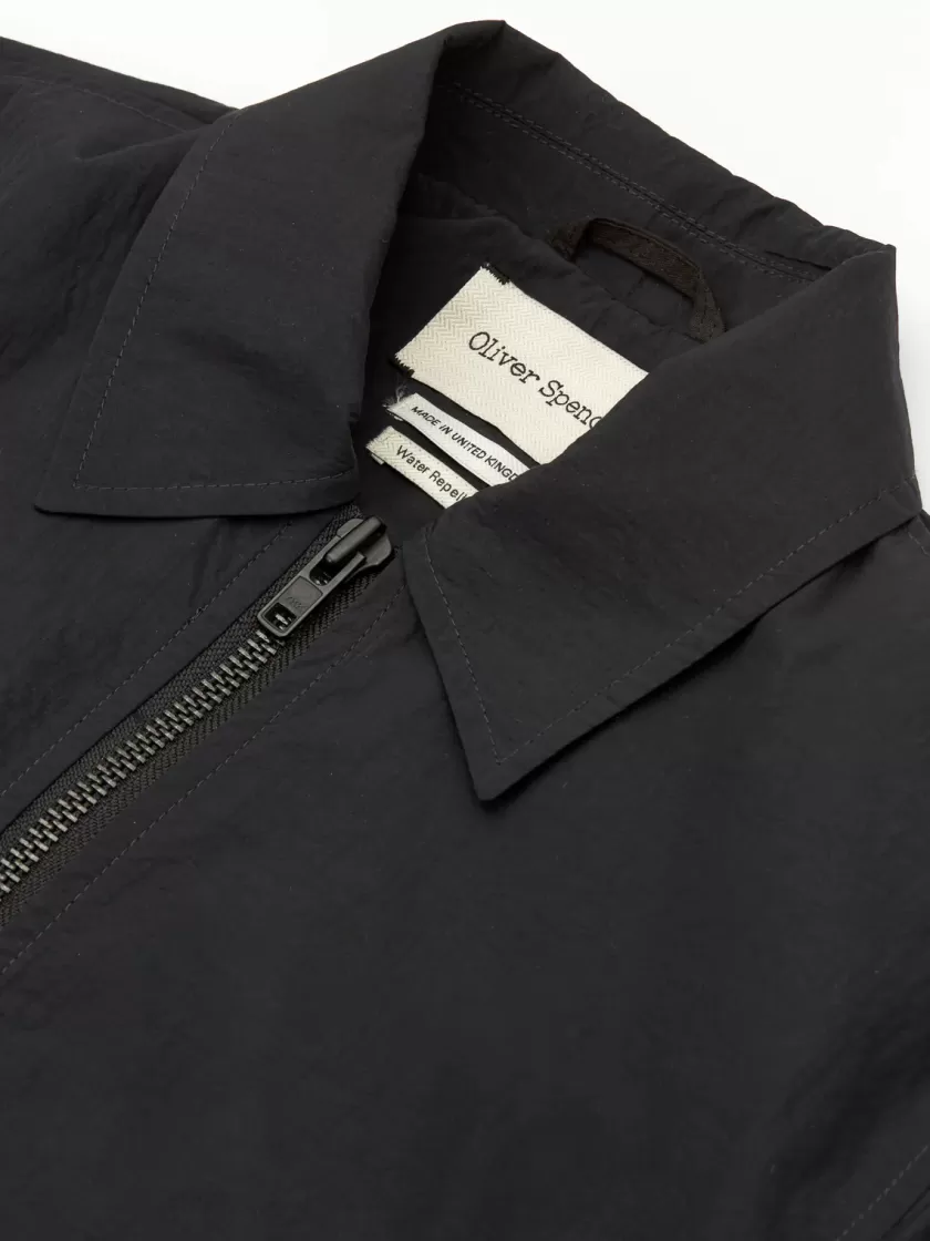 Oliver Spencer Langar Bomber Jacket Penpol Black Best