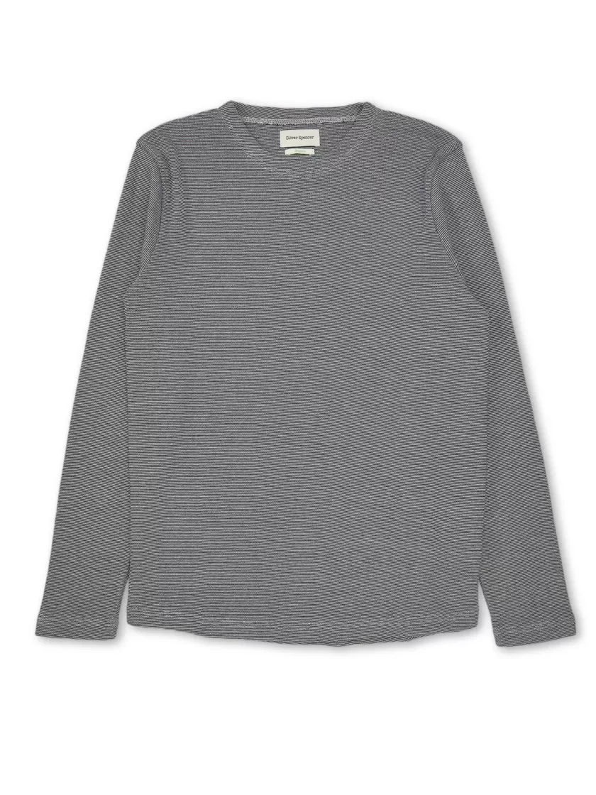 Oliver Spencer Long Sleeve Lounge T-Shirt Yale Blue Fashion