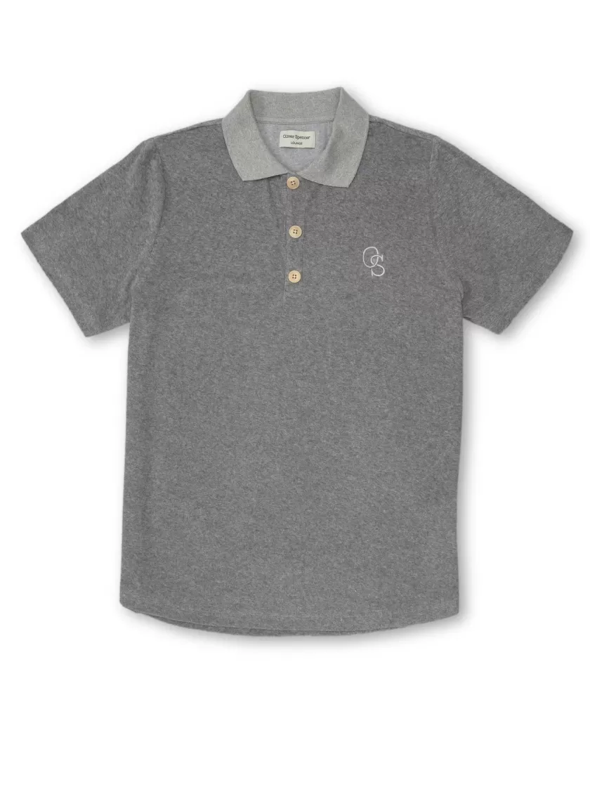 Oliver Spencer Lounge Polo Shirt Ashbourne Grey Cheap