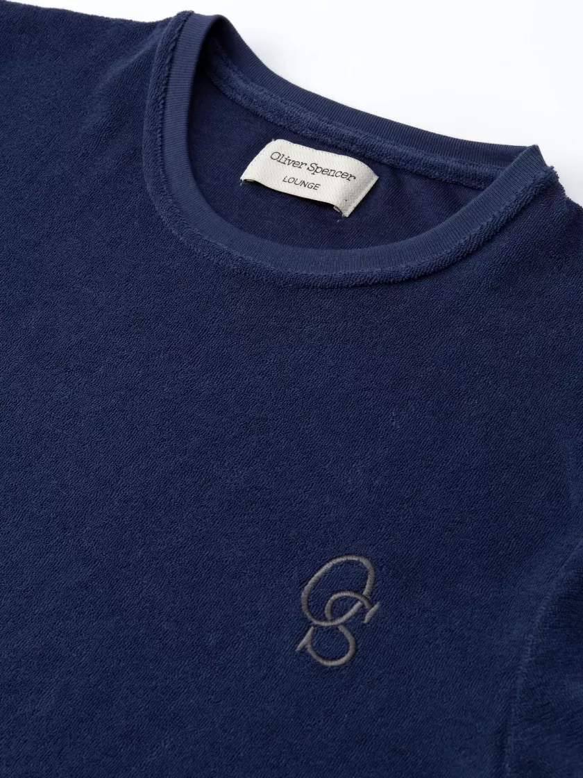 Oliver Spencer Lounge T-Shirt Ashbourne Navy Hot