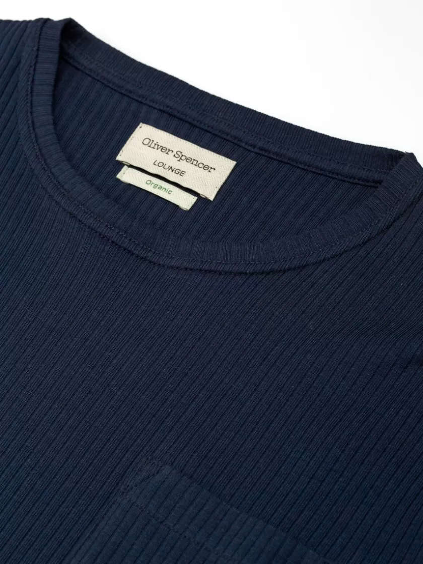 Oliver Spencer Lounge T-Shirt Elms Blue Outlet