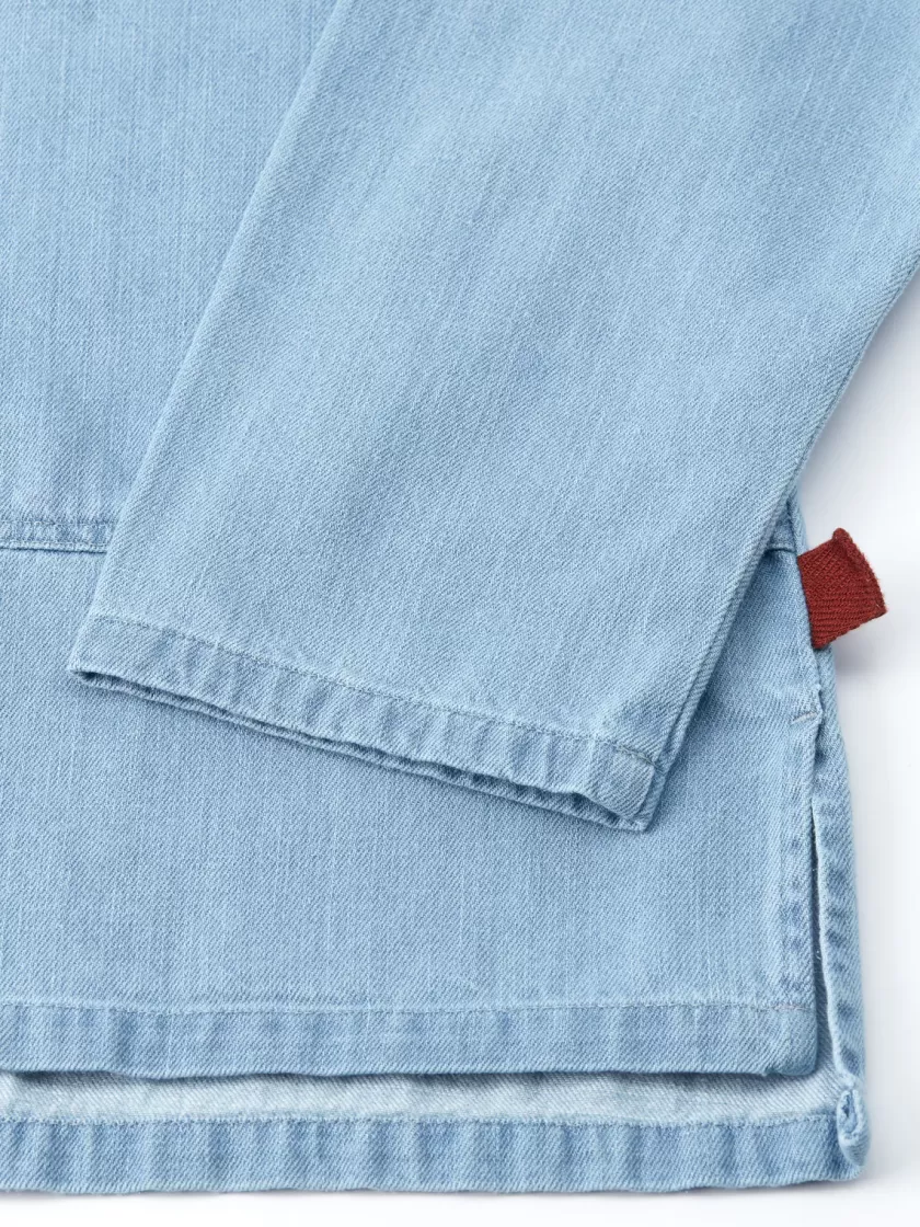 Oliver Spencer X Niwaki Ohana Gardening Smock Mullins Denim Indigo Light Cheap