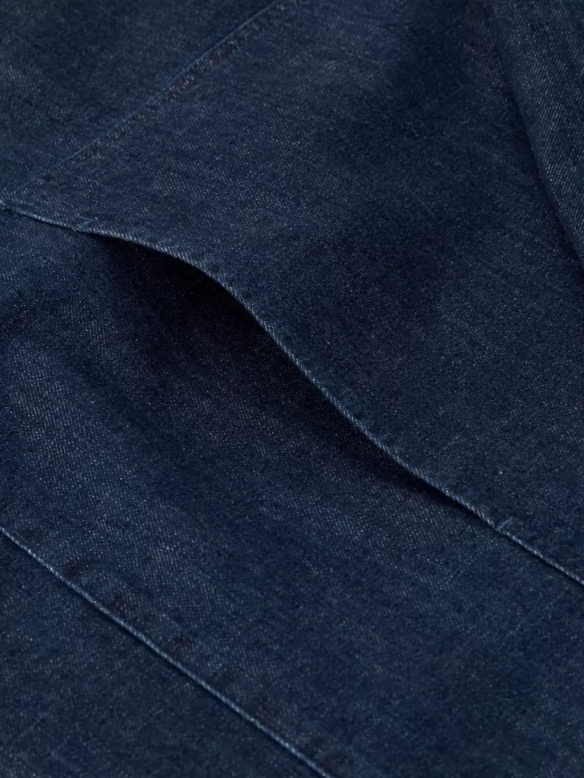 Oliver Spencer X Niwaki Ohana Gardening Smock Mullins Denim Indigo Rinse Shop