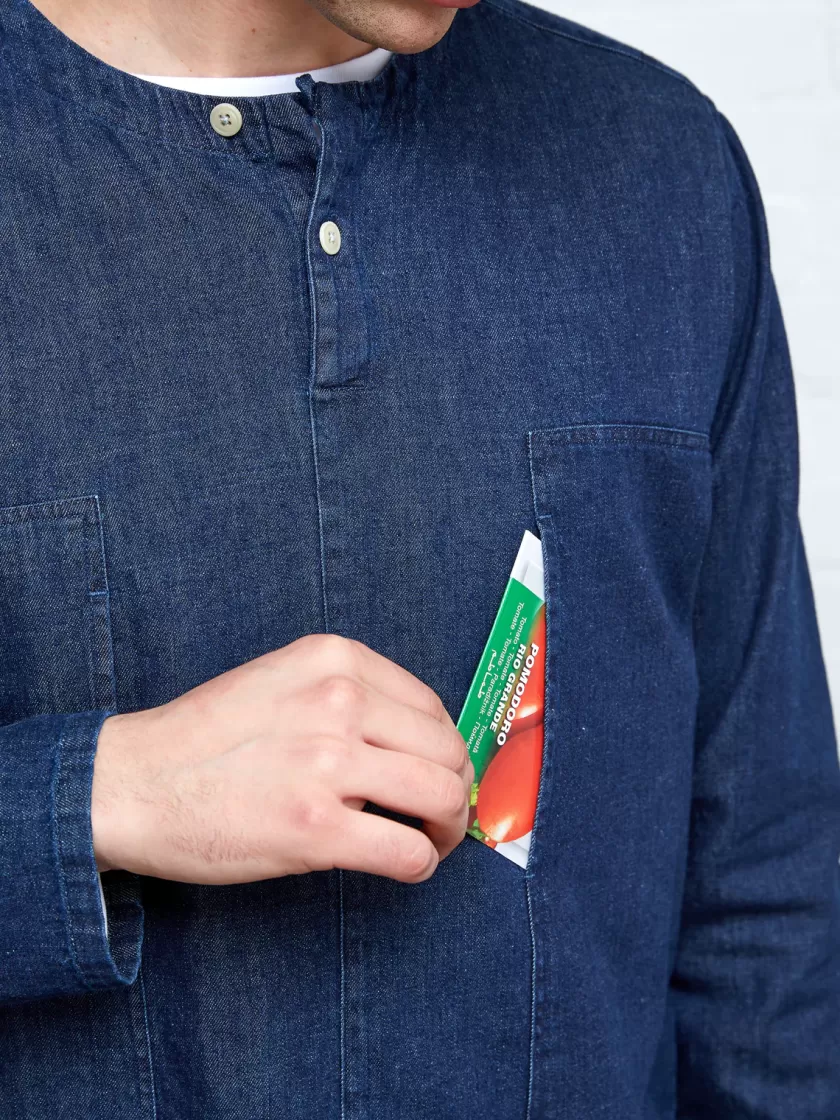 Oliver Spencer X Niwaki Ohana Gardening Smock Mullins Denim Indigo Rinse Shop