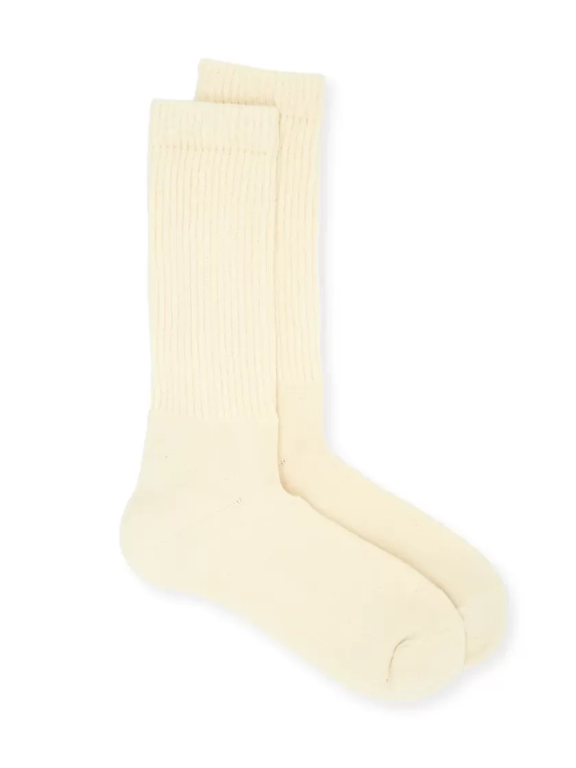 Oliver Spencer Ro To To Organic Cotton Daily 3 Pack Socks Ecru Clearance